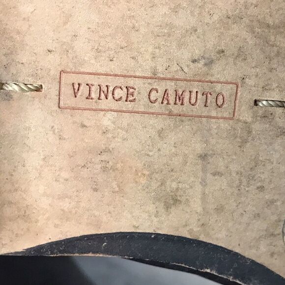 Vince Camuto Womens Leather Boots Sz US 8B/EU 38 Knee High Brown Quilted Zipper - Picture 9 of 12